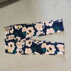 Banana Republic Sloan Cropped floral pants